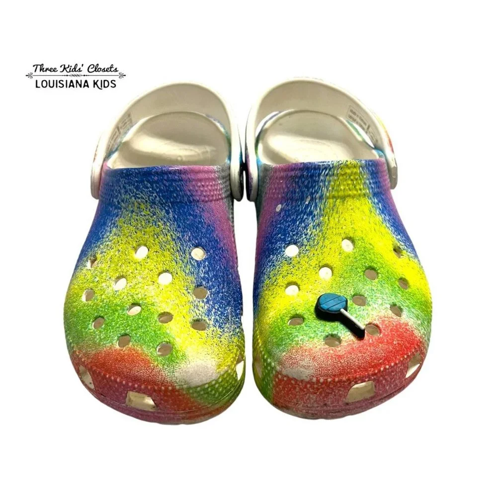 Crocs C12 Classic Spray Dye Tie Dye Clogs